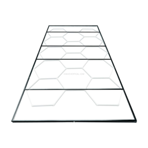 Conjunto de Candeeiros LED Hexagonais de Teto JBM com Suporte Metálico