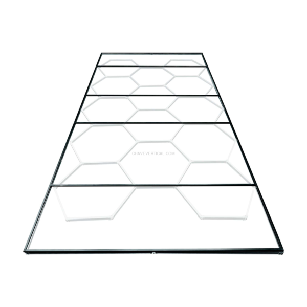 Conjunto de Luzes LED Hexagonais para Teto com Kit de Suporte Metálico JBM