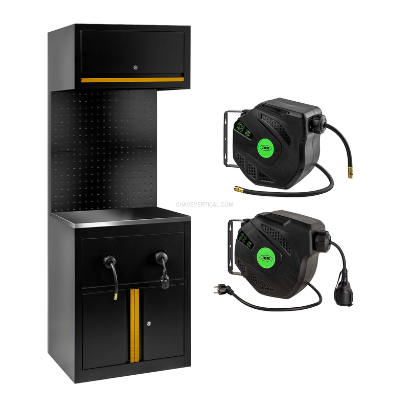 Conjunto de Mobiliário Modular (9 Pcs) – Extensão de Armário para Carretéis (Ref. 18403) – Dourado JBM