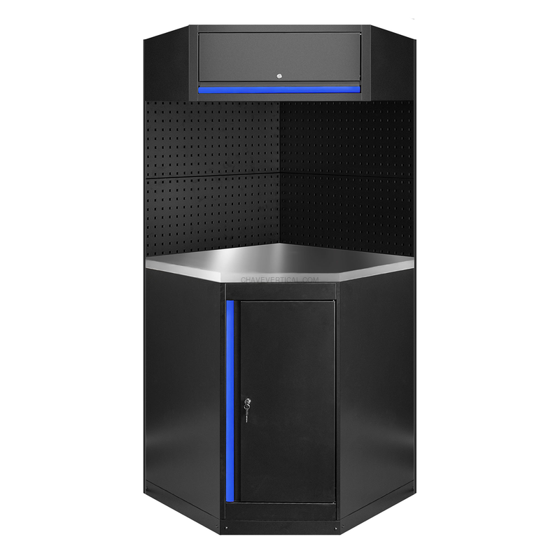 Conjunto de Móveis Modulares (11 Peças) - Azul JBM