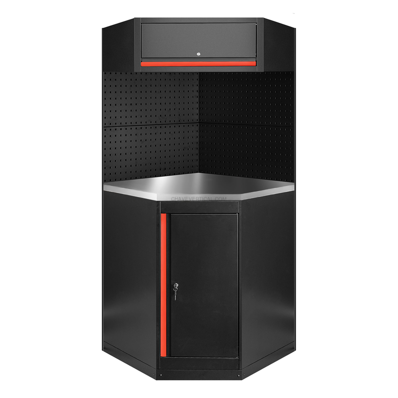 Conjunto de Móveis Modulares (11 Peças) - Vermelho JBM