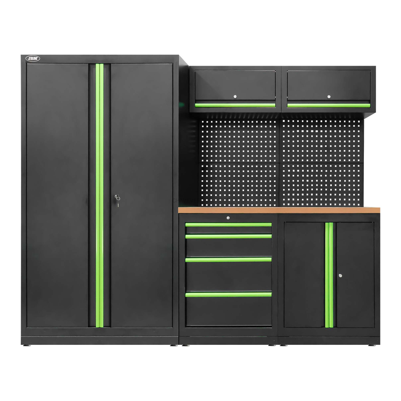 Conjunto de Móveis Modulares (13 Peças) - Conjunto com Armário de Duas Portas (Ref. 18105) JBM