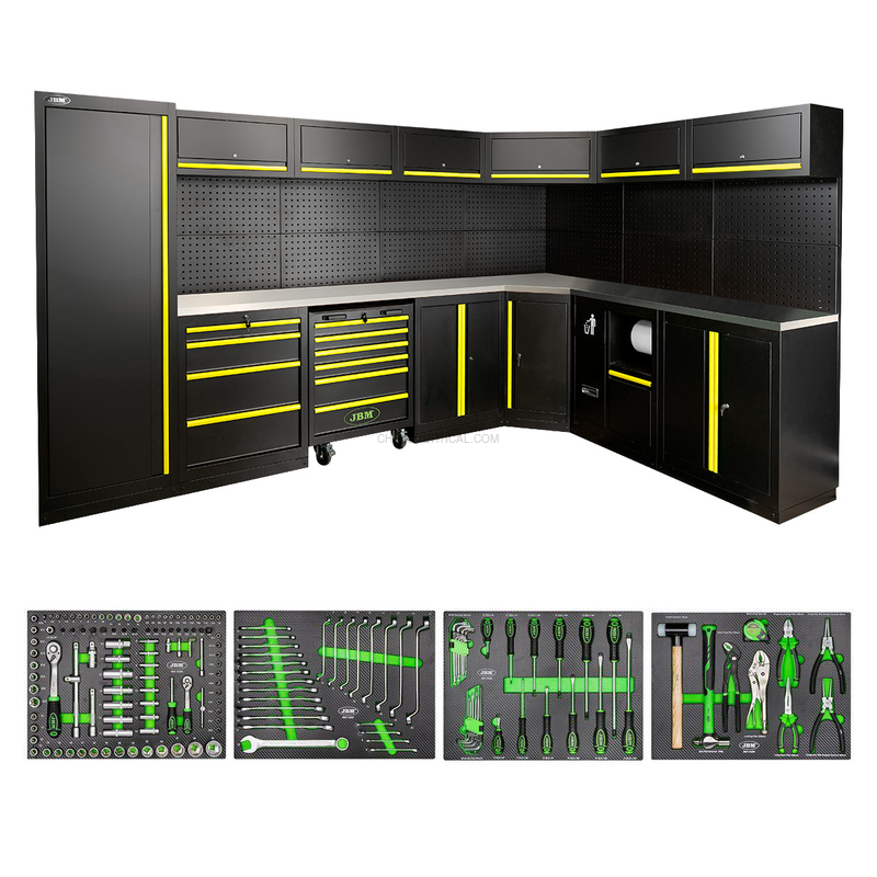 Conjunto de Móveis Modulares (43 Peças) - Amarelo JBM