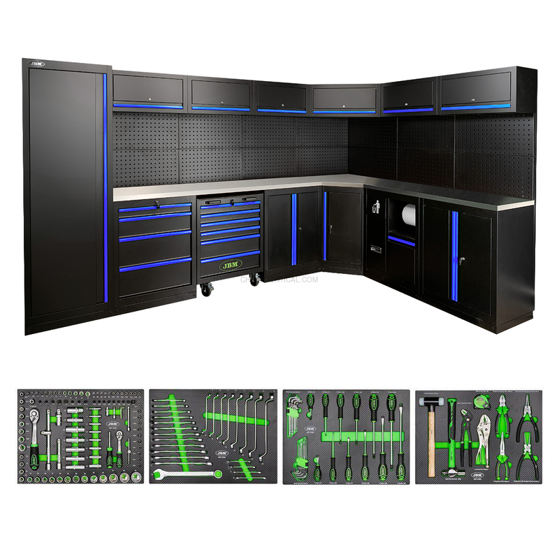 Conjunto de Móveis Modulares (43 Peças) - Azul JBM