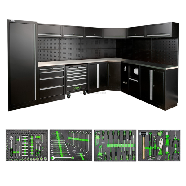 Conjunto de Móveis Modulares (43 Peças) - Prateado JBM