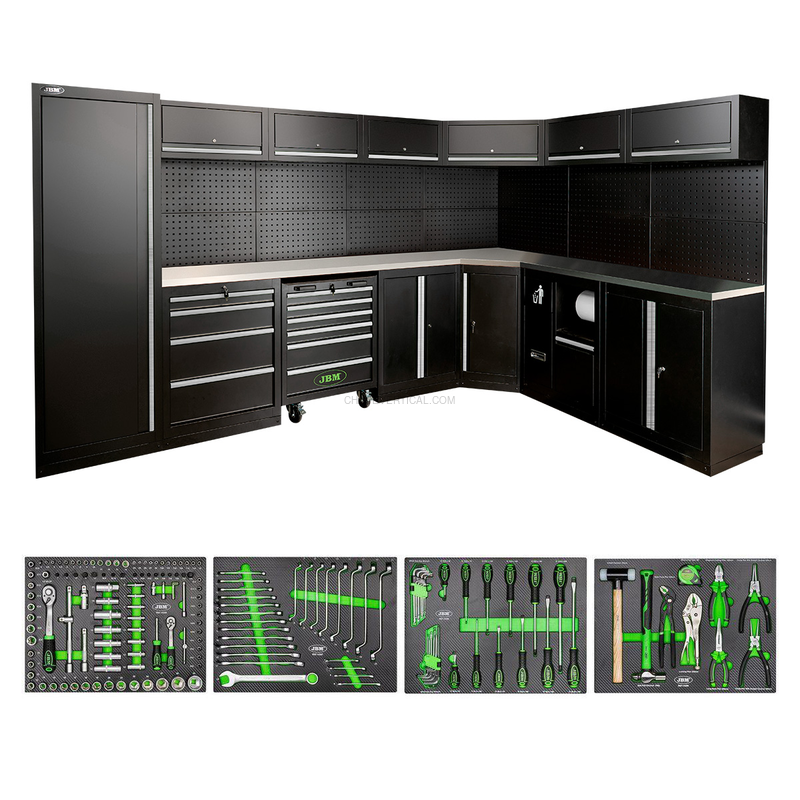 Conjunto de Móveis Modulares (43 Peças) - Prateado JBM