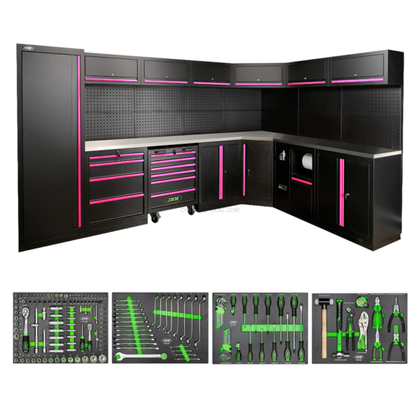Conjunto de Móveis Modulares (43 Peças) - Rosa JBM