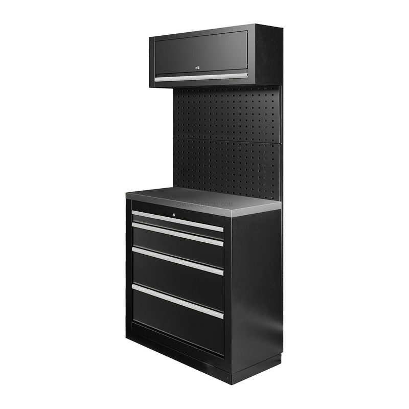 Conjunto de Móveis Modulares (7 Peças) - Prateado JBM