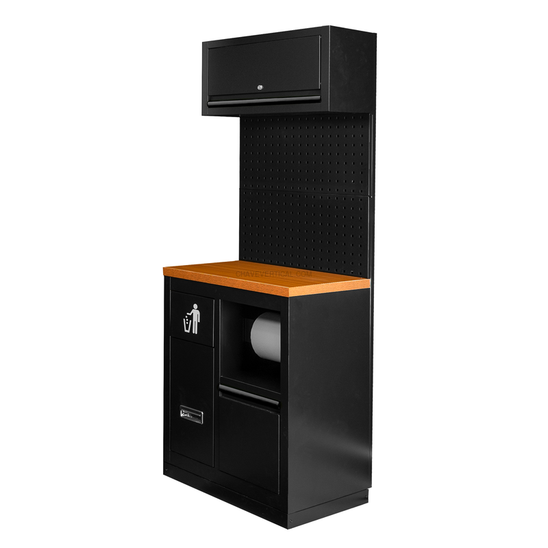 Conjunto de Móveis Modulares (7 Peças) - Preto JBM