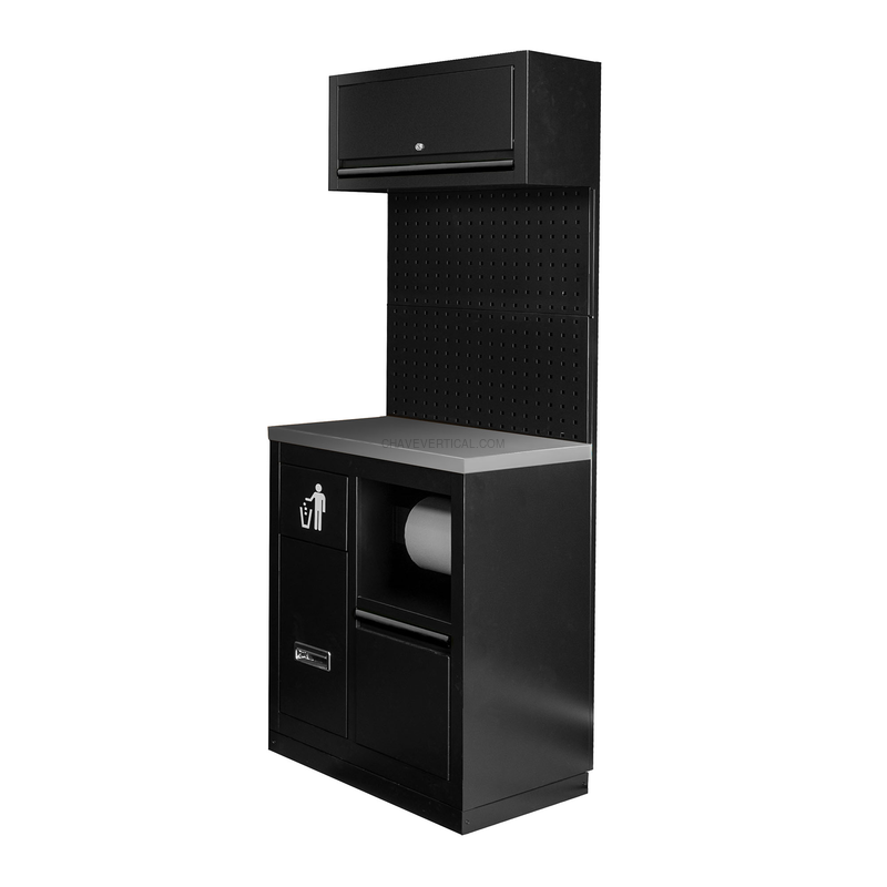 Conjunto de Móveis Modulares (7 Peças) - Preto JBM