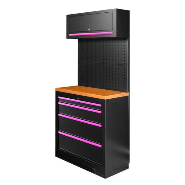Conjunto de Móveis Modulares (7 Peças) - Rosa JBM