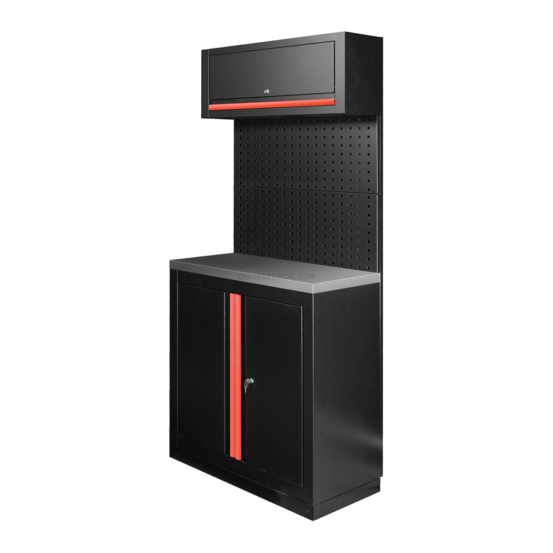 Conjunto de Móveis Modulares (7 Peças) - Vermelho JBM