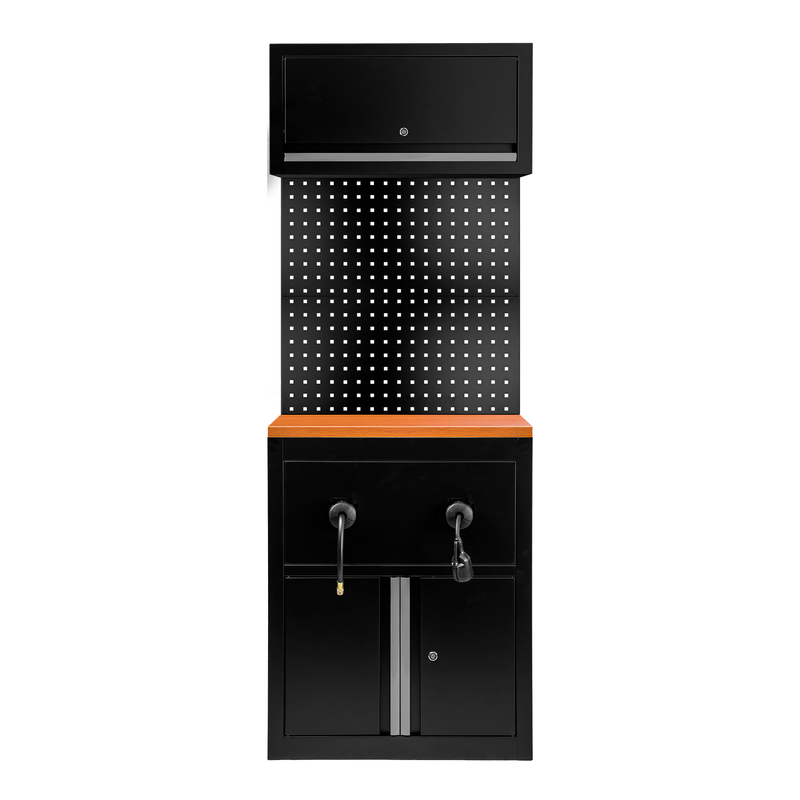 Conjunto de Móveis Modulares (9 Pcs.) - Extensão de Armário para Enroladores (Ref. 18403) - Prata JBM