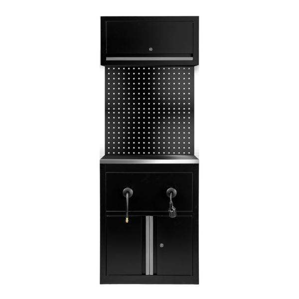 Conjunto de Móveis Modulares (9 Pcs.) - Extensão de Armário para Enroladores (Ref. 18403) - Prata JBM