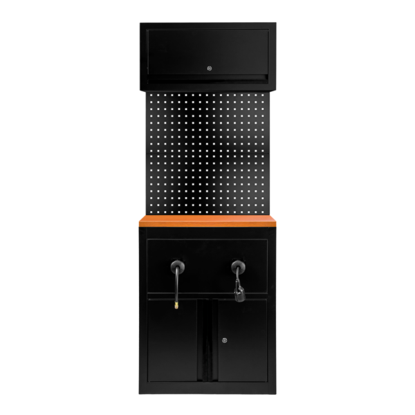 Conjunto de Móveis Modulares (9 Pcs.) - Extensão de Armário para Enroladores (Ref. 18403) - Preto JBM