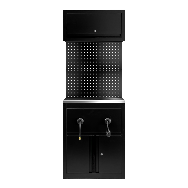 Conjunto de Móveis Modulares (9 Pcs.) - Extensão de Armário para Enroladores (Ref. 18403) - Preto JBM