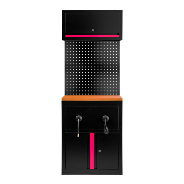 Conjunto de Móveis Modulares (9 Pcs.) - Extensão de Armário para Enroladores (Ref. 18403) - Rosa JBM