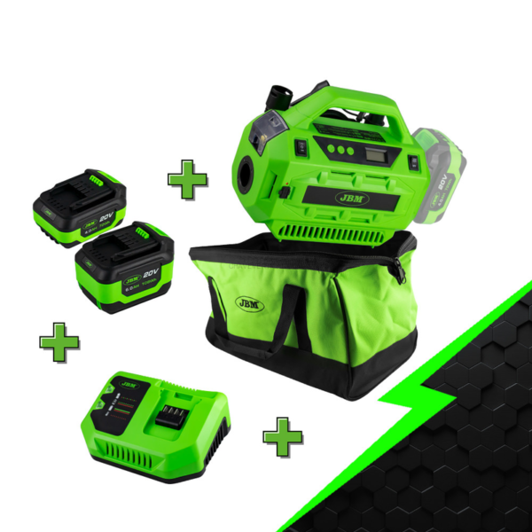 Conjunto Promocional Compressor de Ar a Bateria JBM