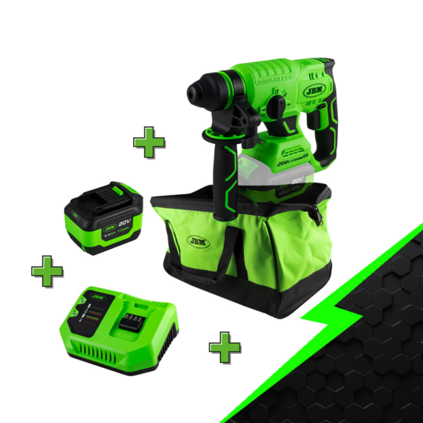 Conjunto Promocional Martelo Giratório com Motor Sem Escovas JBM