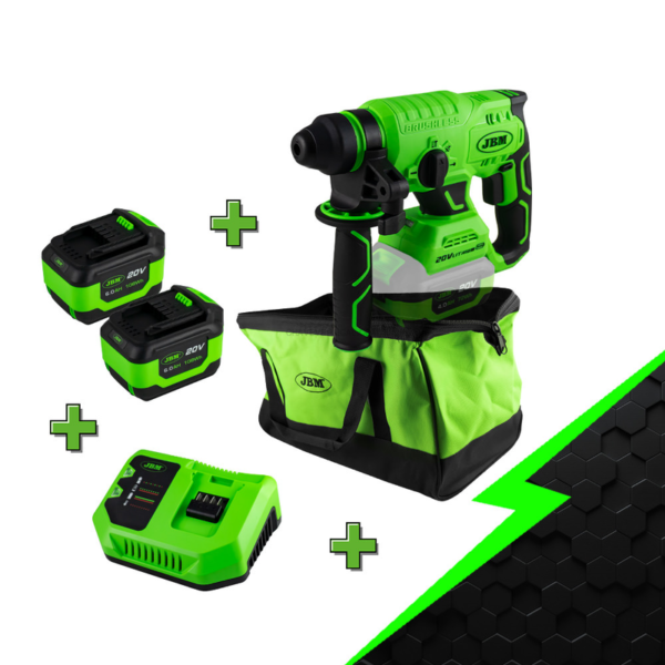 Conjunto Promocional Martelo Giratório com Motor Sem Escovas JBM