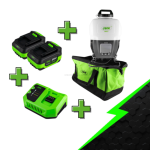 Conjunto Promocional Pulverizador Elétrico Industrial de Mochila com Tanque de 15 L JBM