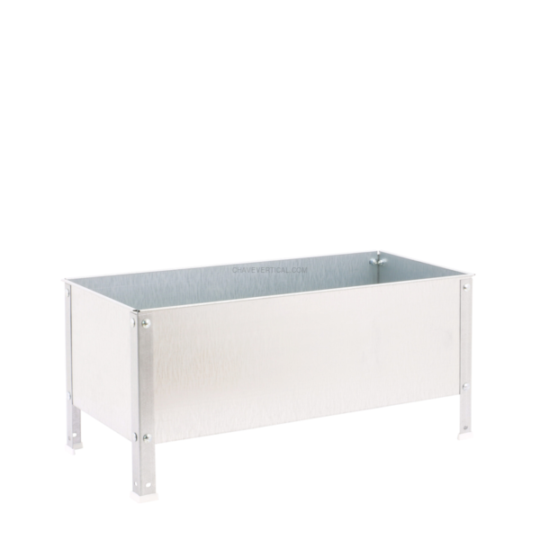 Contentor Metálico para Resíduos SIMONGARDEN URBAN 410X1200X1200 Galvanizado/Galvanizado-400L
