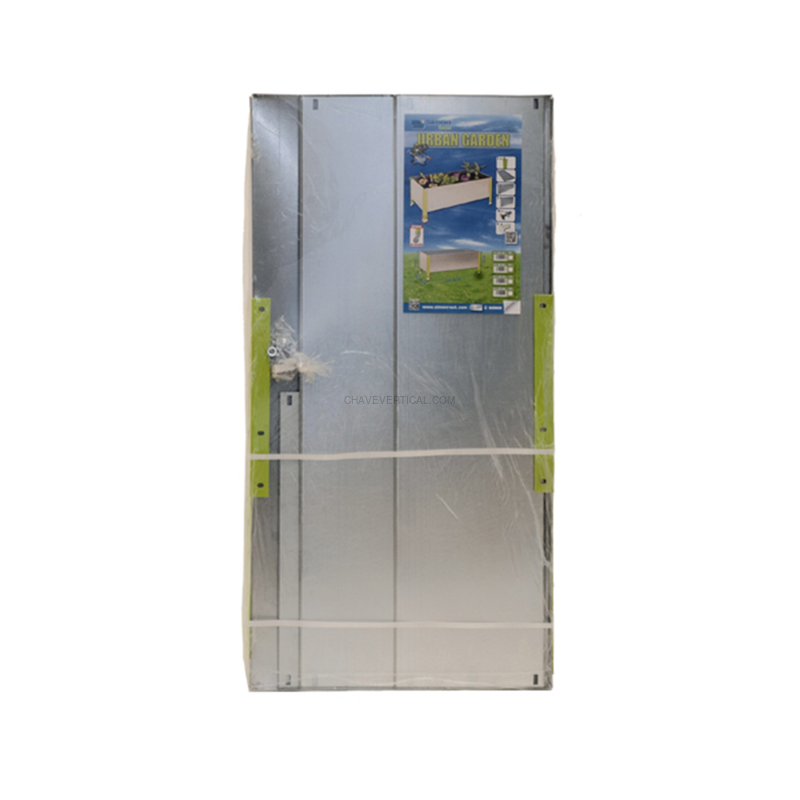 Contentor Metálico para Resíduos SIMONGARDEN URBAN 410X1200X600 Verde/Galvanizado-200L