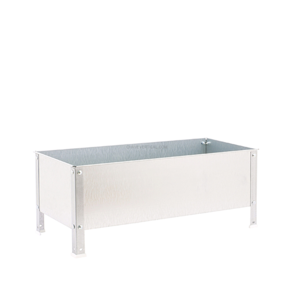 Contentor Metálico para Resíduos SIMONGARDEN URBAN 410X900X400 Galvanizado/Galvanizado-100L
