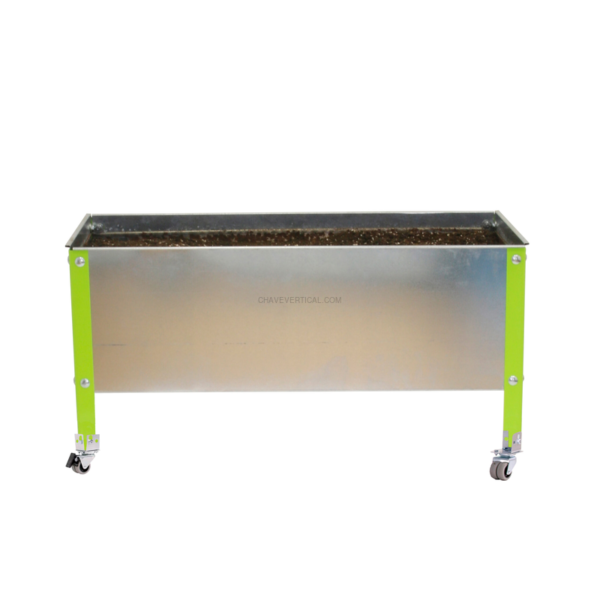 Contentor Metálico para Resíduos SIMONGARDEN URBAN Móvel 900X600 Verde/Galvanizado - 485 x 900 x 600 mm