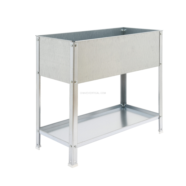 Contentor Metálico para Resíduos SIMONGARDEN URBAN TOP 850X900X600 Galvanizado/Galvanizado-140L