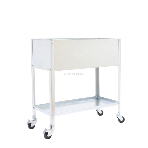 Contentor Metálico para Resíduos SIMONGARDEN URBAN TOP Móvel 1200X400 Galvanizado/Galvanizado - 925 x 1200 x 400 mm