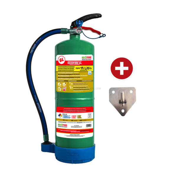 Equipamento de Segurança Contra Incêndios ECOFIRE EXT006G GREEN 6L - 580 x 200 x 170 mm