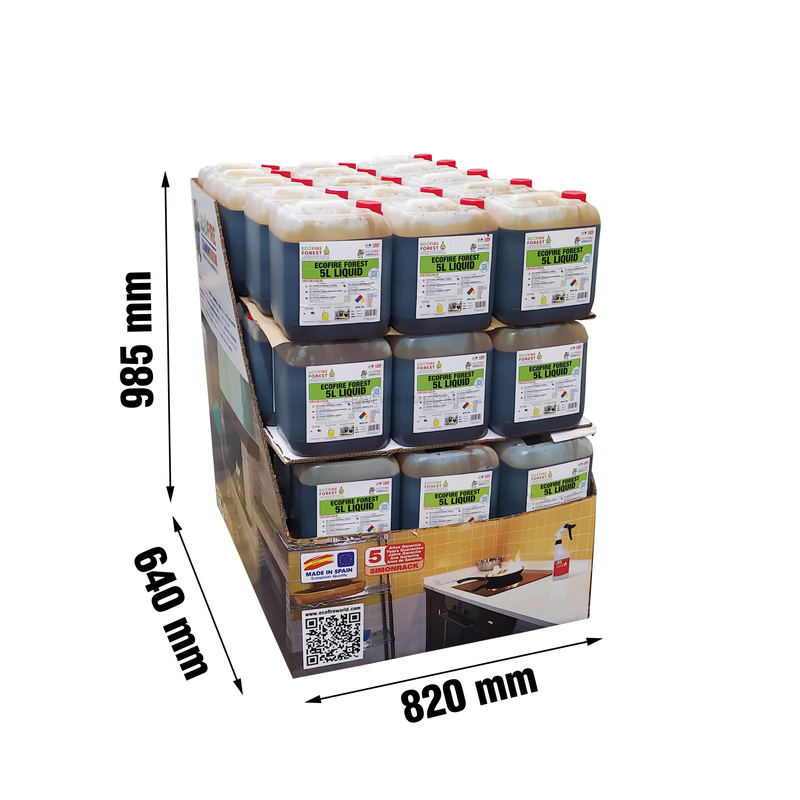 Equipamento de Segurança Contra Incêndios ECOFIRE FOR0005 MINIBOX 60 UDS FOREST 5 L - 985 x 820 x 640 mm