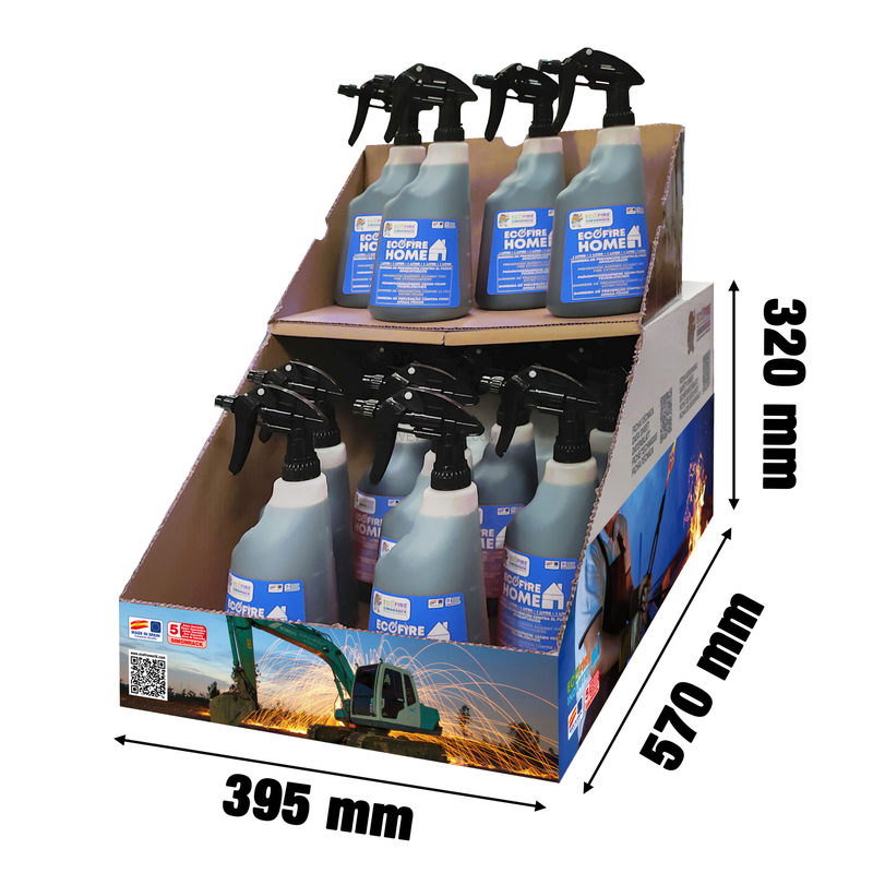 Equipamento de Segurança Contra Incêndios ECOFIRE IND0001 BOX 20 UDS INDUSTRY 1 L - 320 x 570 x 395 mm