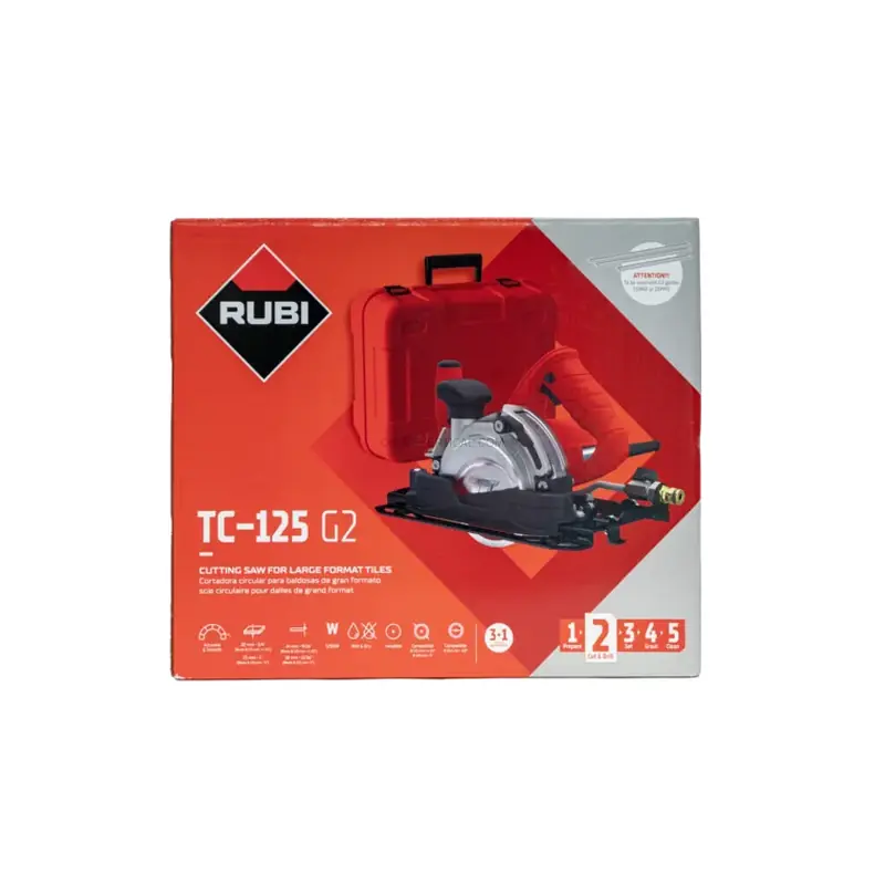 Equipamento Profissional RUBI Tc-125 G2 230V 50-60 Hz ✅ 220-240v 50-60hz 11500