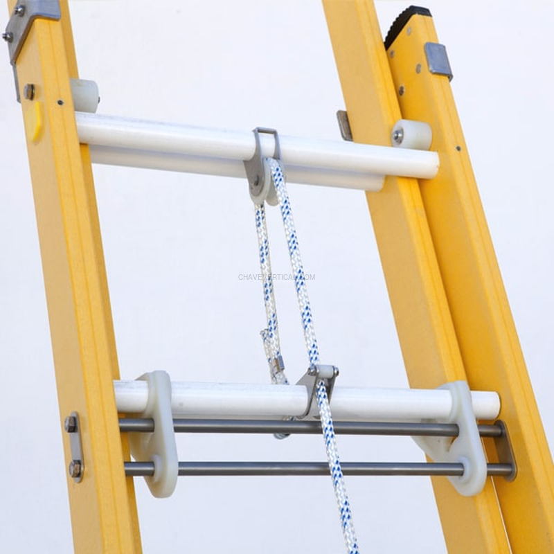 Escada de Fibra de Vidro Volta Pro Corda PERSUM 2×12 Degraus