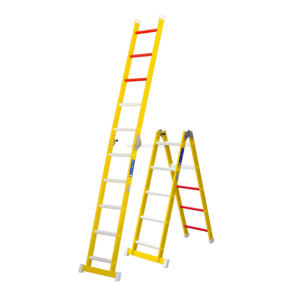 Escada de Fibra de Vidro Volta Pro Dobrável PERSUM 2×6 Degraus