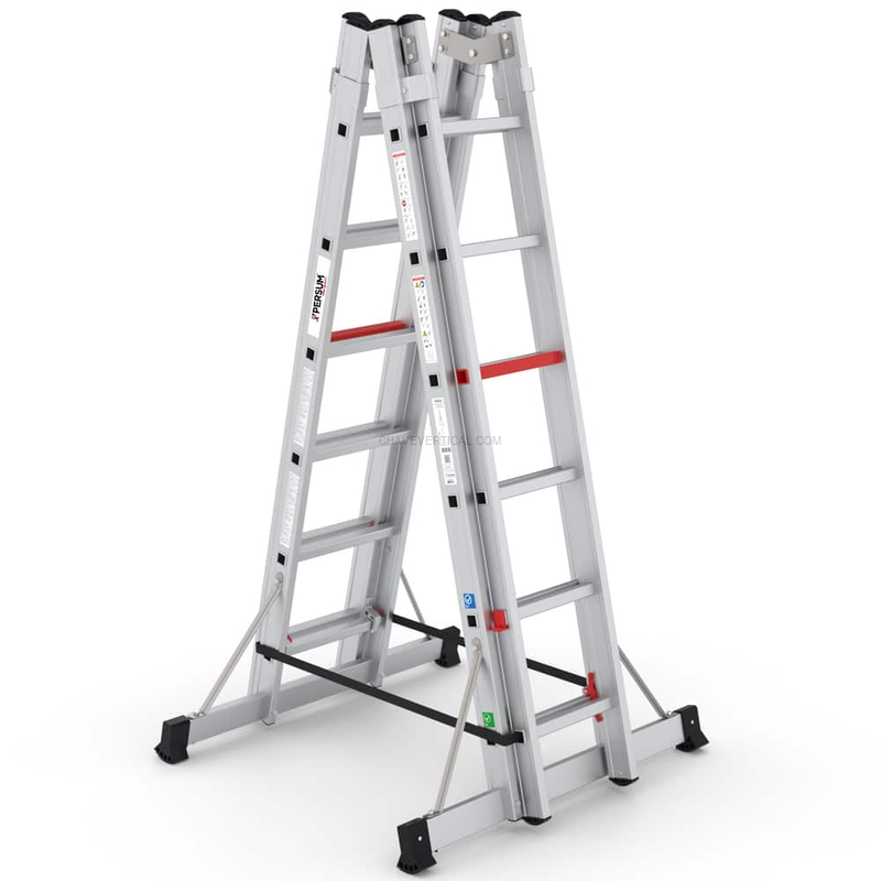 Escada Iteem Pro Telescópica PERSUM 2×14 Degraus 150 KG
