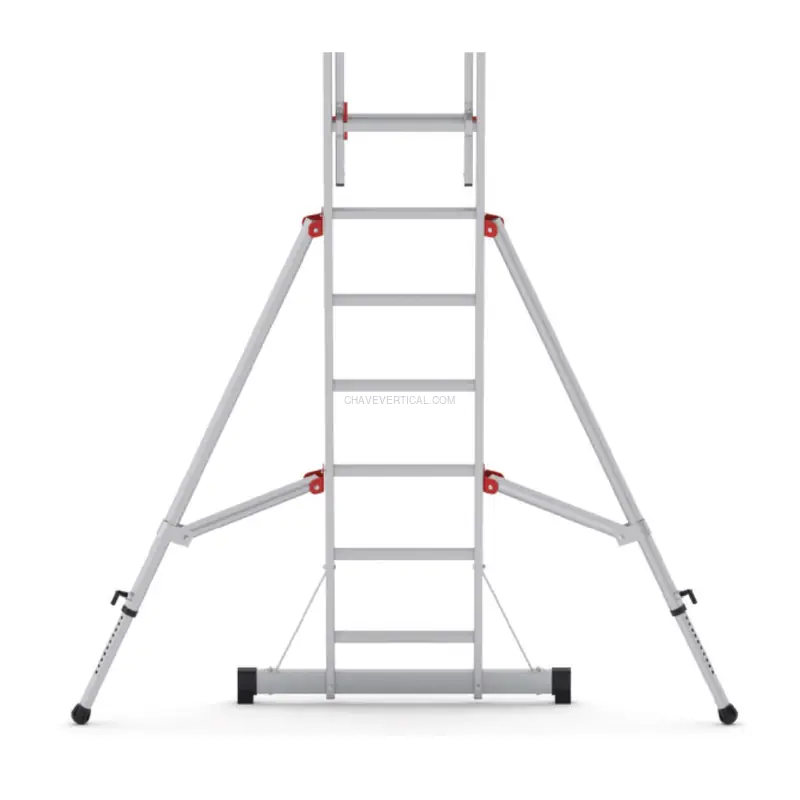 Escada Profissional PERSUM Iteem 2x6, Alumínio, 150 kg