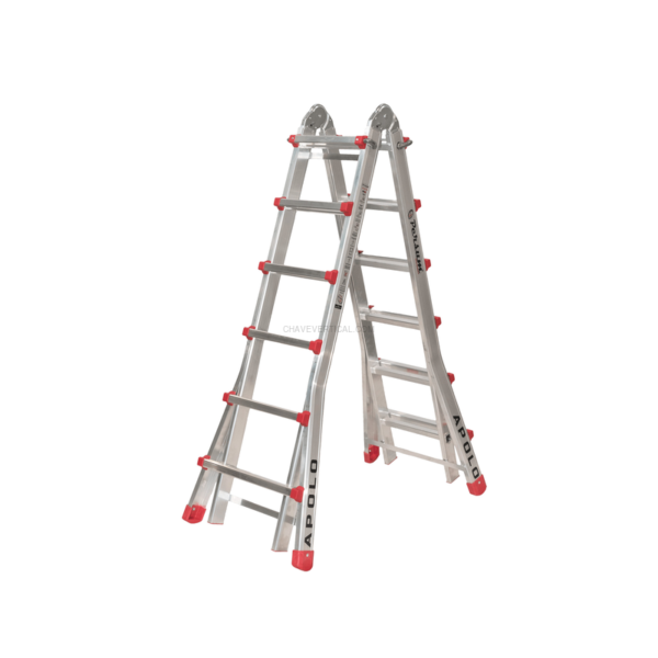 Escada Telescópica Apolo - Outlet PERSUM 4×3 Degraus 150 KG