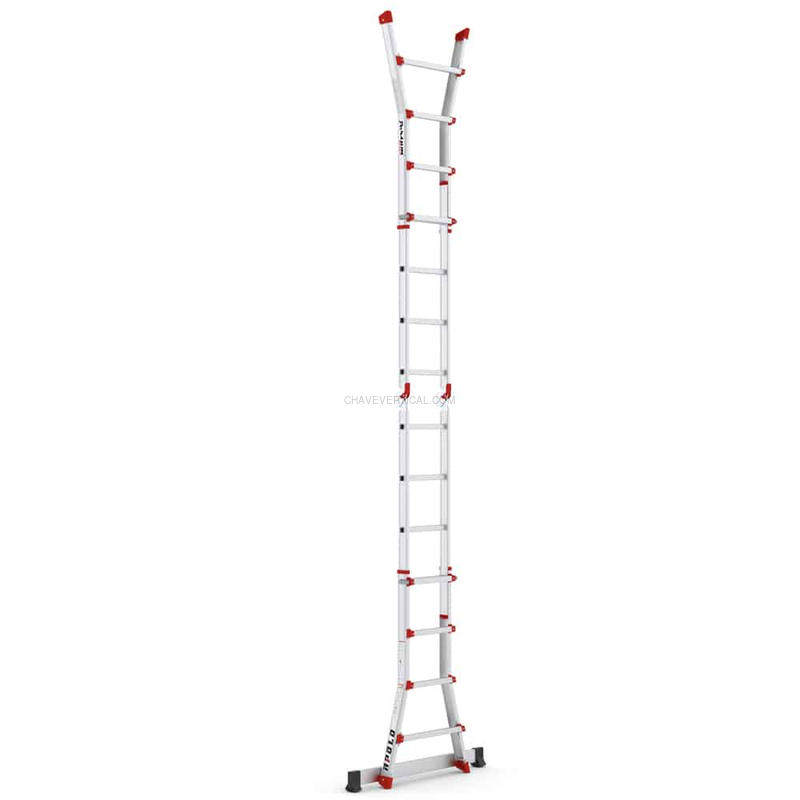 Escada Telescópica Profissional Apolo PERSUM 4×6 Degraus 150 KG
