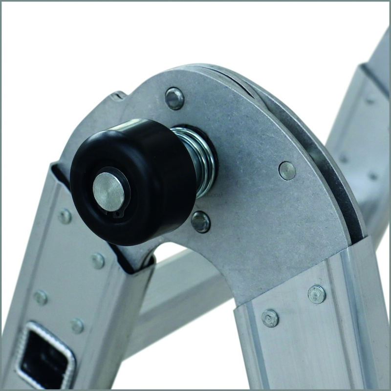 Escada Telescópica Profissional Aquiles - Outlet PERSUM 4×4 Degraus 150 KG