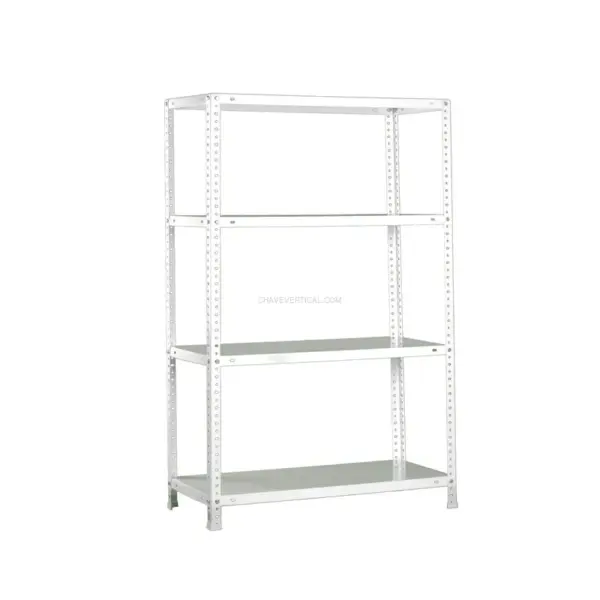 Estante Metálica ADVANTAGE 4/400 1500 Branco - 1500 x 900 x 400 mm