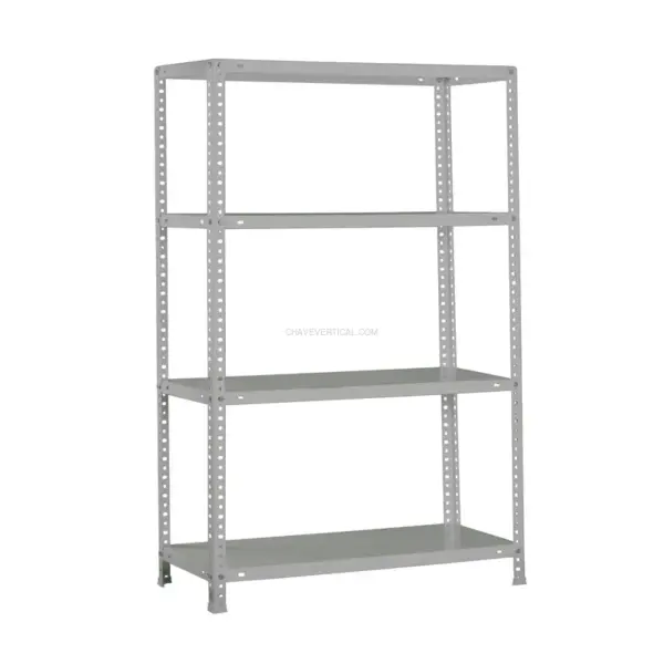 Estante Metálica ADVANTAGE 4/400 1500 Cinzento - 1500 x 900 x 400 mm