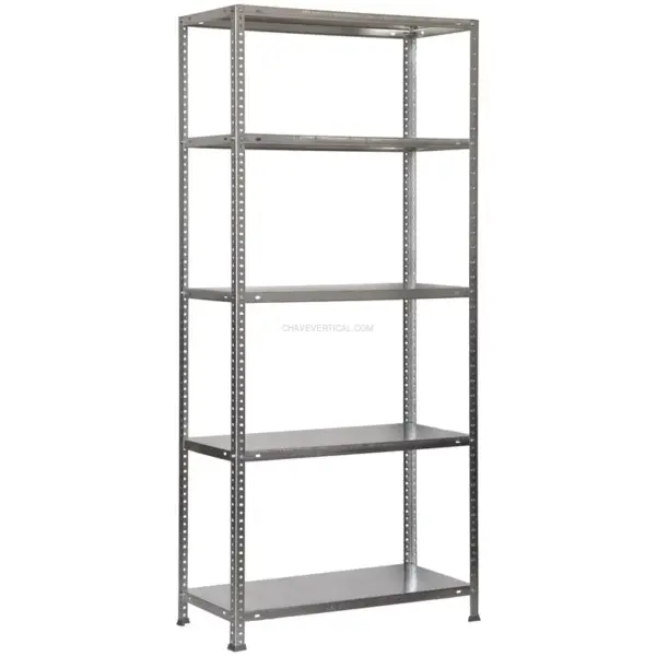 Estante Metálica ADVANTAGE PLUS 5/300 Galvanizado - 2000 x 1000 x 300 mm