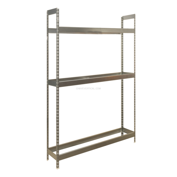 Estante Metálica AUTOFORTE 1204-3 Galvanizado - 2000 x 1200 x 450 mm