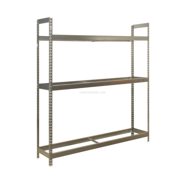 Estante Metálica AUTOFORTE 1804-3 Galvanizado - 2000 x 1800 x 450 mm