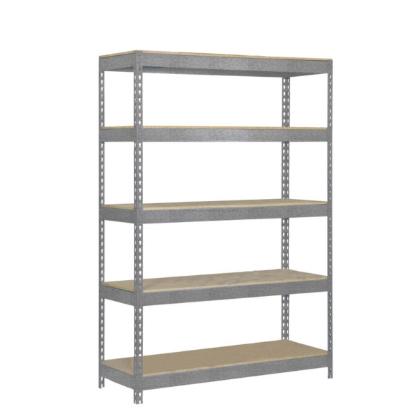 Estante Metálica BRICOFORTE 1204-5 Aglomerado Galvanizado/Madeira - 2000 x 1200 x 450 mm