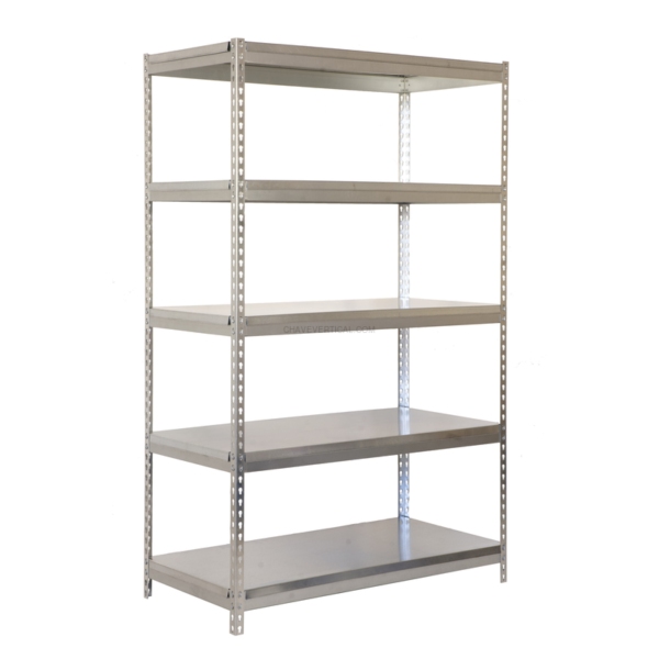Estante Metálica BRICOFORTE 1204-5 METAL Galvanizado/Galvanizado - 2000 x 1200 x 450 mm