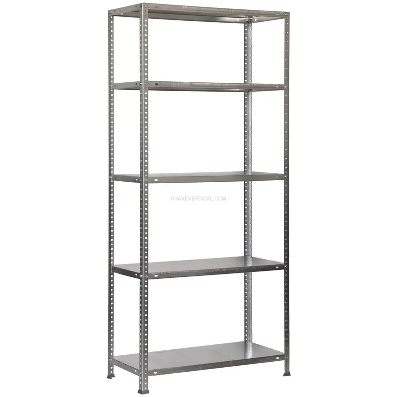 Estante Metálica COMFORT PLUS 5/400 Galvanizado - 2000 x 1000 x 400 mm